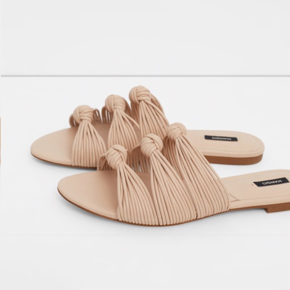 Mango Knot Flat Sandals